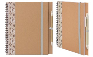 Cuaderno de cartón reciclado personalizado